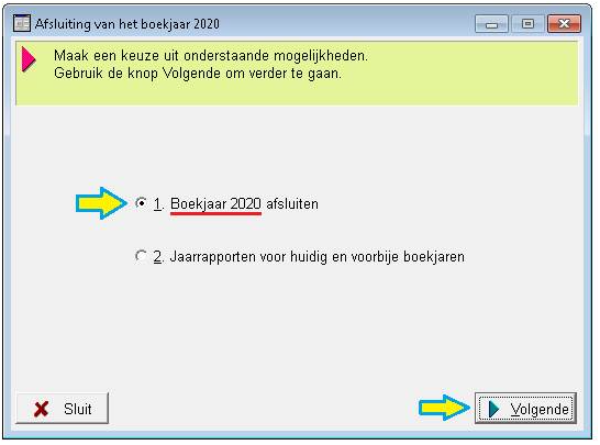 afsluiting boekjaar 2020