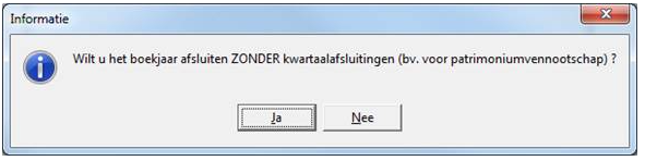 afsluiten boekjaar JA