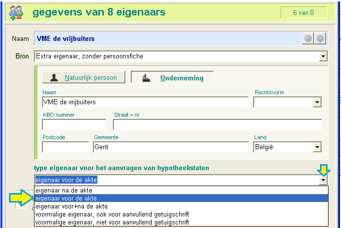 ExtraEigenaarsEnTypes