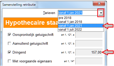 Hyp Staat tarief 20