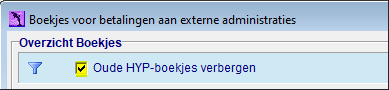 filter om oude HYP boekjes te verbergen