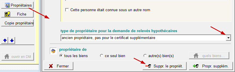 supprimer proprio