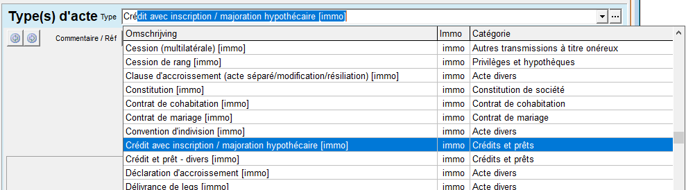 taper type acte